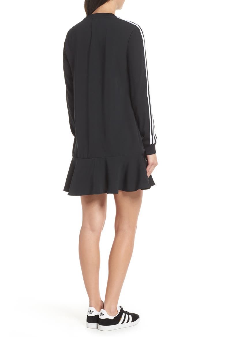 Flare Hem T-Shirt Dress, Alternate, color, BLACK