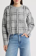 DELUC Jacob Plaid Jacquard Mock Neck Sweater