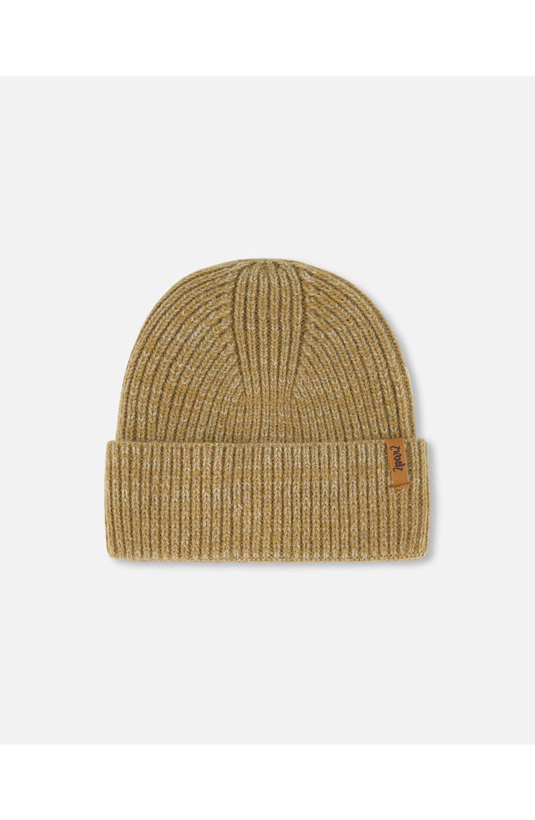 Deux par Deux Kids Unisex Mid-Season Knit Hat Taupe, Main, color,