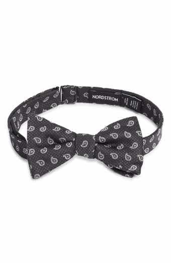 Paisley Jacquard Pre-Tied Silk Bow Tie