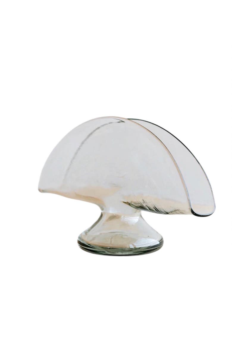 Handblown Napkin Holder, Main, color, Black