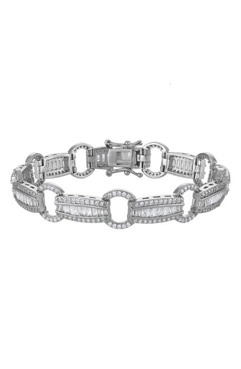 Chain Link Cubic Zirconia Bracelet
