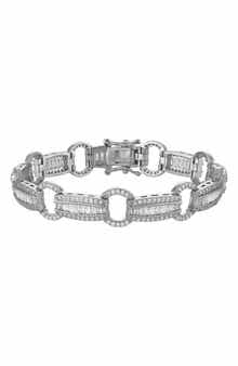 Chain Link Cubic Zirconia Bracelet