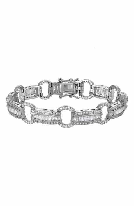 FZN Chain Link Cubic Zirconia Bracelet