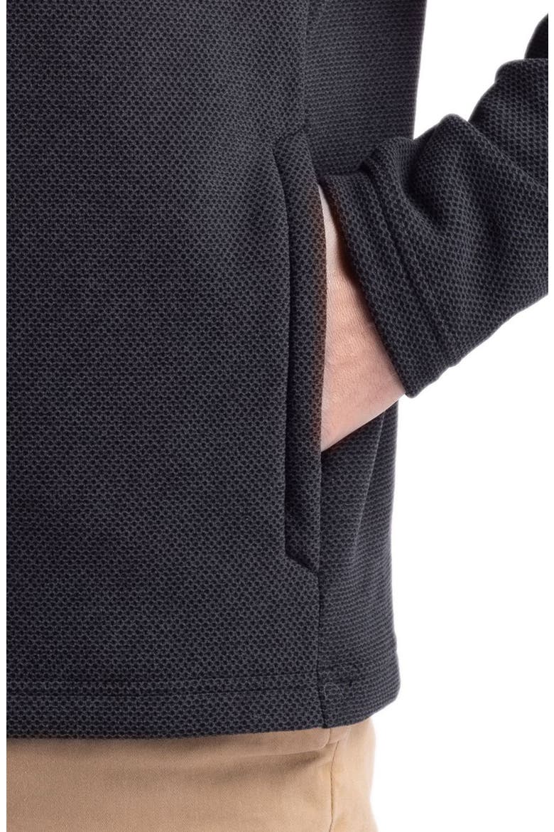 Hunts Point Fleece Snap Pullover, Alternate, color, BLACK