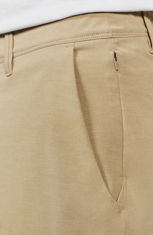 7 Diamonds Catalina 8-inch Flat Front Stretch Shorts In Neutral