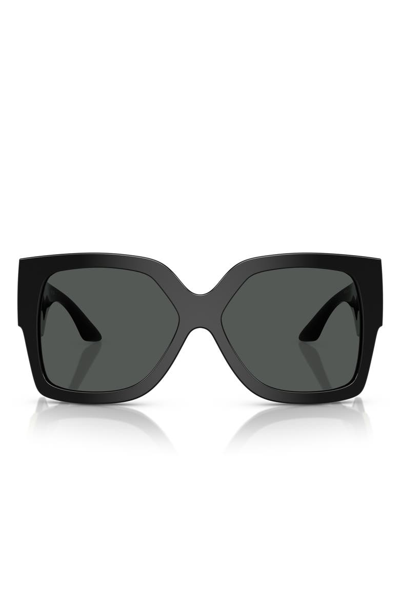 Versace 59mm Rectangular Sunglasses, Main, color, 