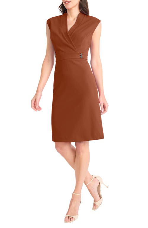 Maggy London Blazer Sheath Dress In Brown