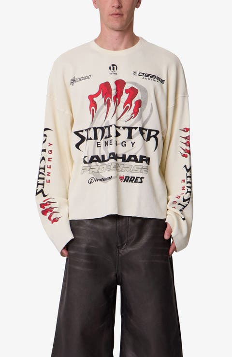 Sinister Thermal Long Sleeve Cotton Graphic T-Shirt