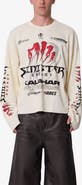 mnml Sinister Thermal Long Sleeve Cotton Graphic T-Shirt