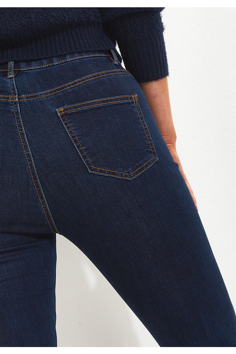 High Waisted Skinny Jeans, Alternate, color, DARK BLUE