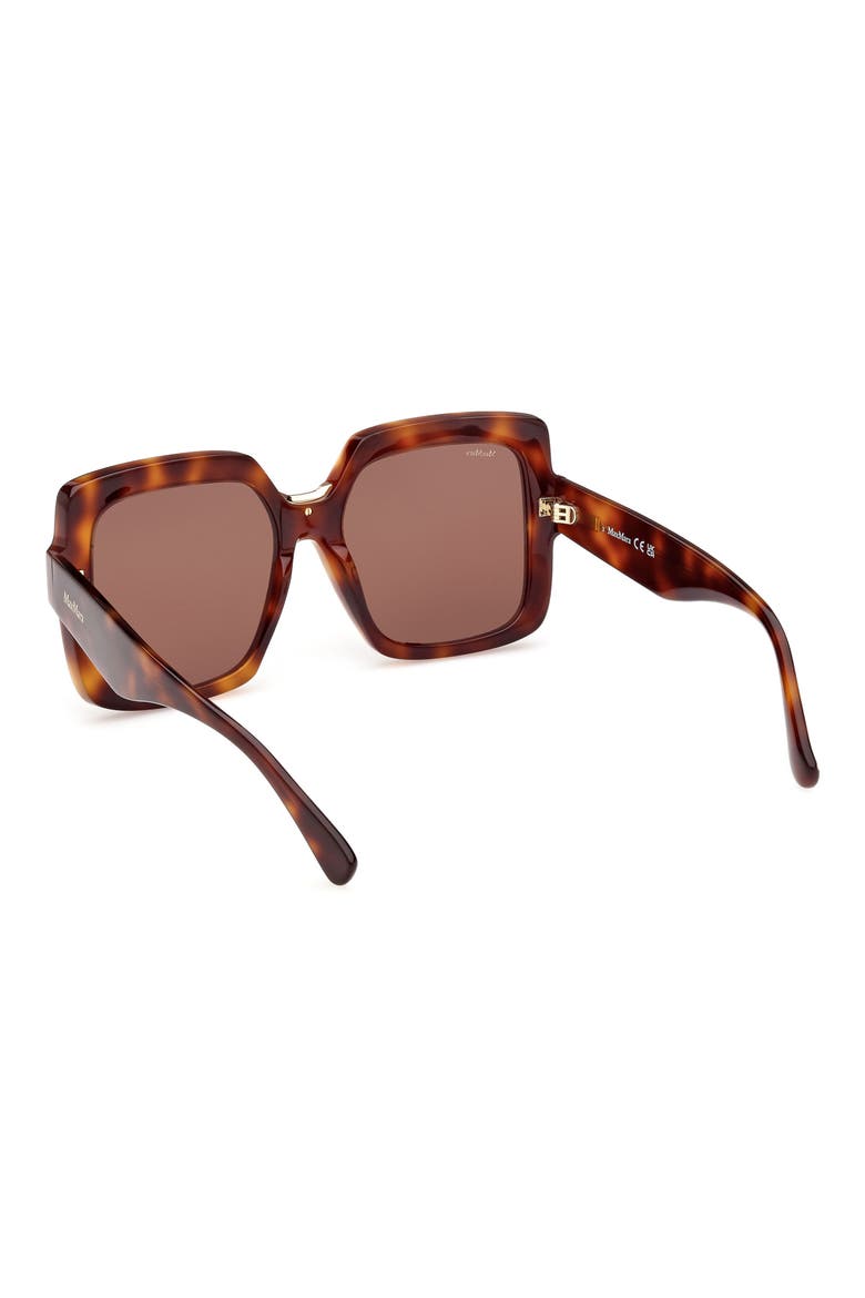 Ernest 56mm Square Sunglasses, Alternate, color, DARK HAVANA / BROWN
