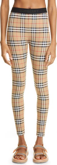 Burberry Women's Belvoir Vintage Check Jersey Leggings