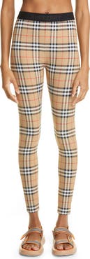 Burberry Women's Belvoir Vintage Check Jersey Leggings