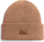 rag
bone Blake Logo Patch Wool Blend Rib Beanie