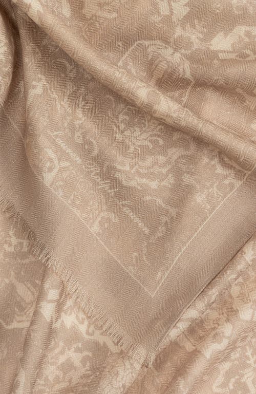 Ralph Lauren Lauren Medallion Wrap W/ Sequins In Neutral