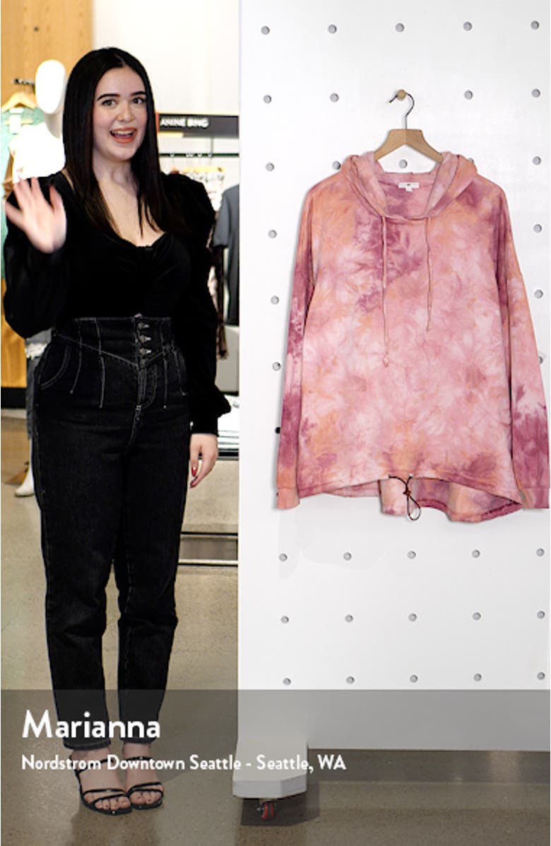 Women's Tie Dye Fleece Hoodie, sales video thumbnail