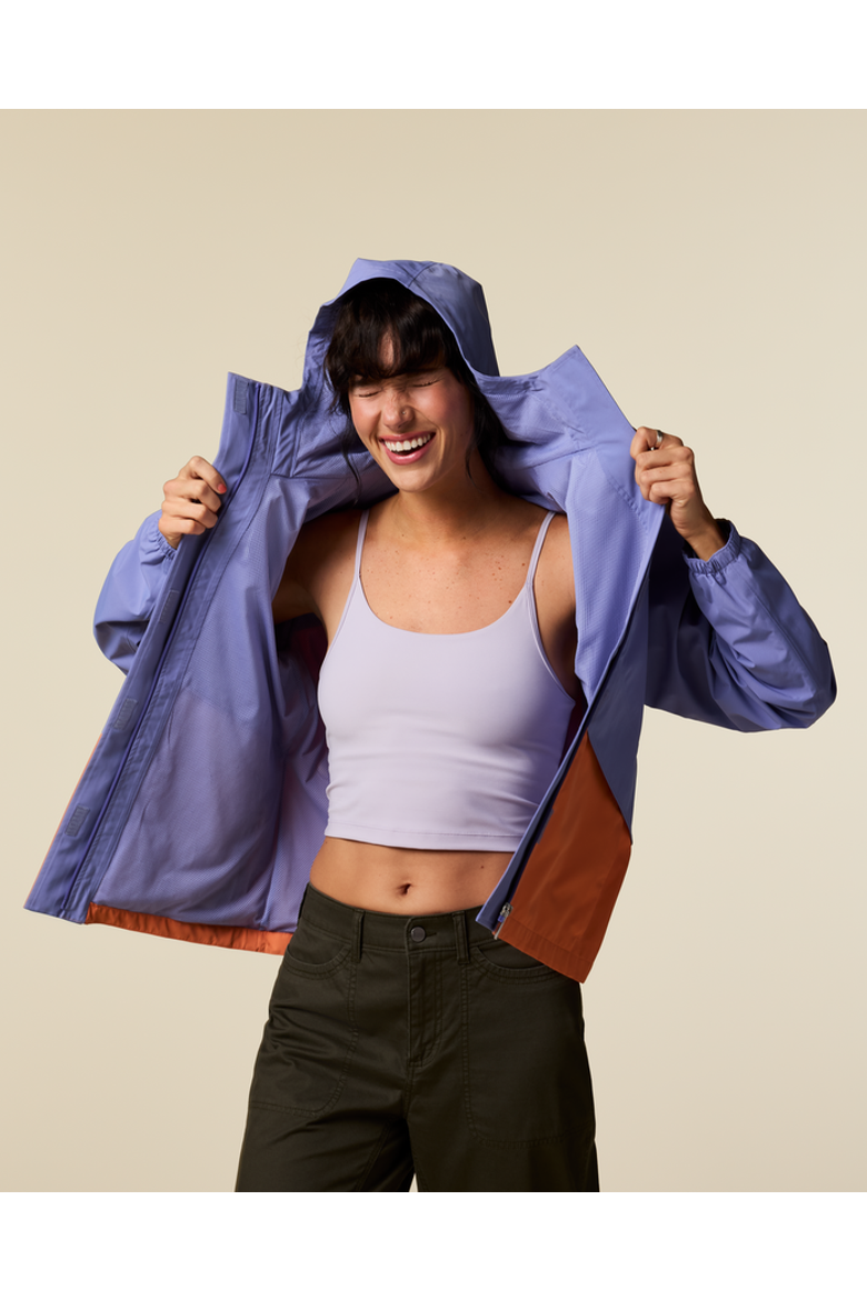 Rayu Rain Jacket - Women's, Alternate, color, Aster and Grapefruit