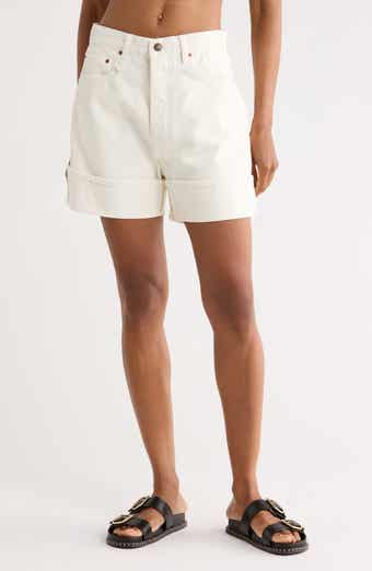 R13 Nina High Waist Denim Shorts