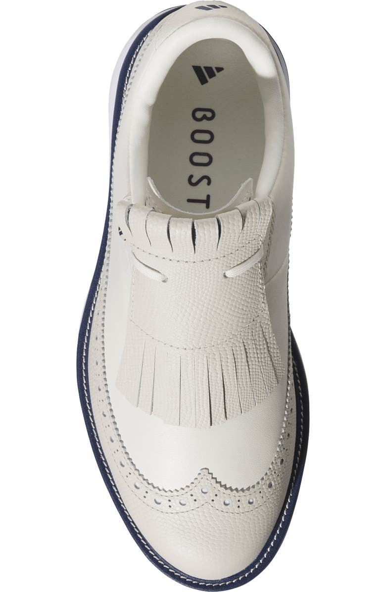 adidas MC Zoysia Spikeless Waterproof Golf Shoe, Alternate, color, Off White/ Indigo