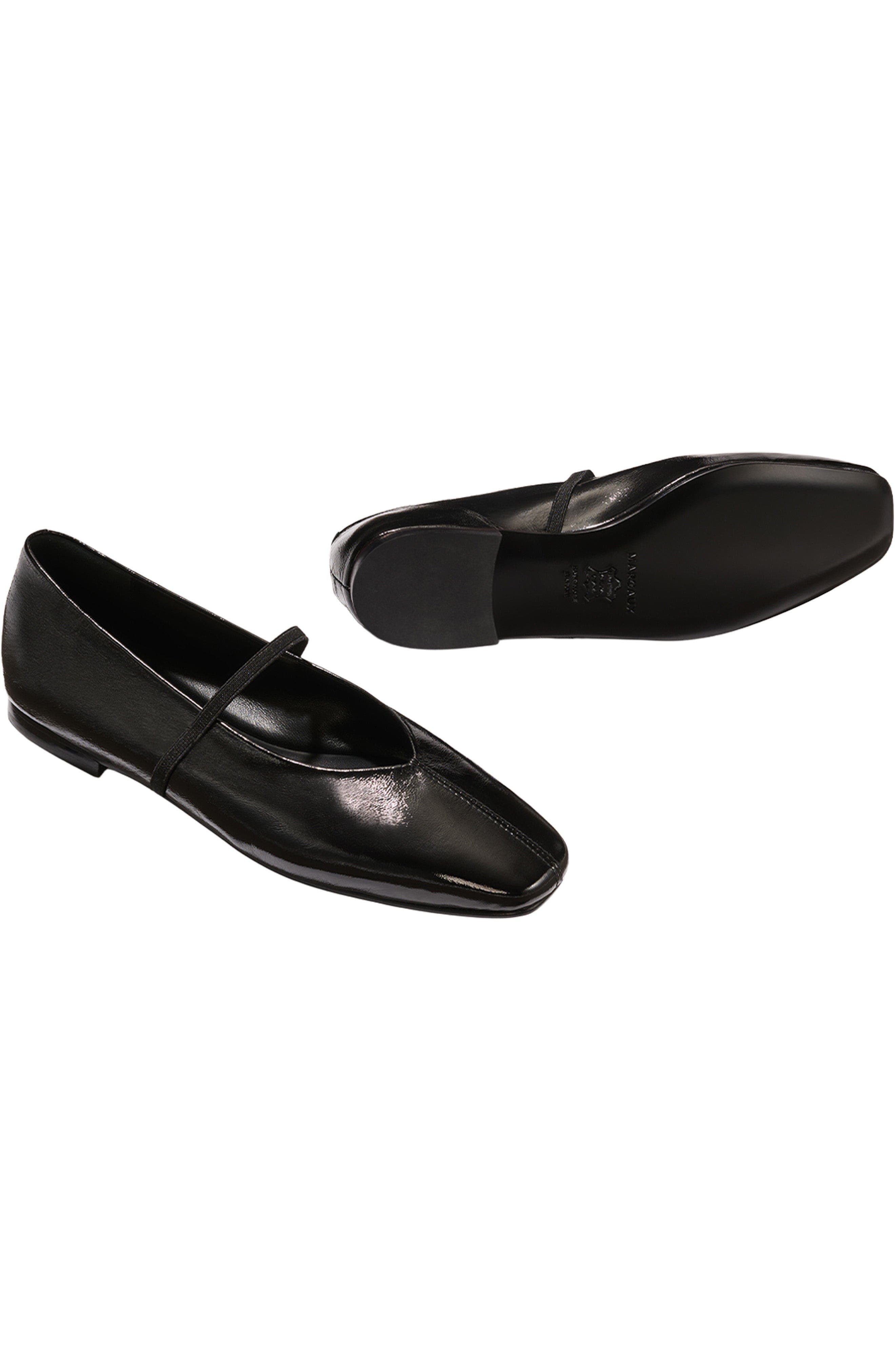 MARGAUX The Phoebe Flats, Alternate, color, Black Crinkle-Gloss Nappa