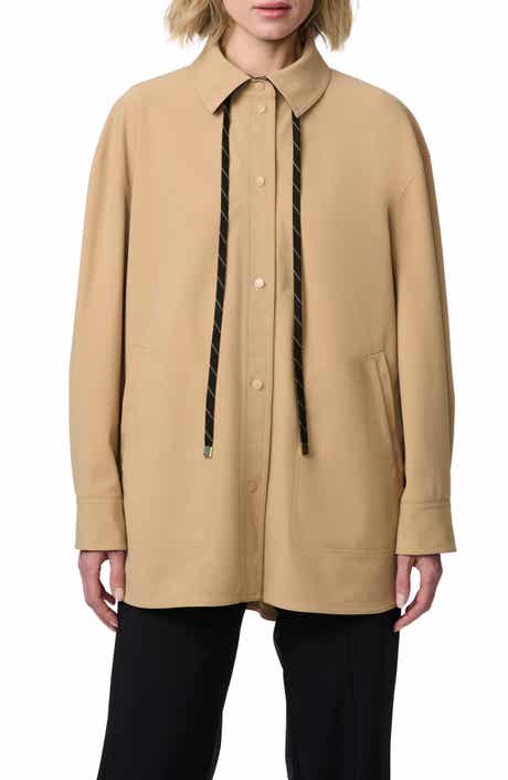 Stretch Gabardine Shacket
