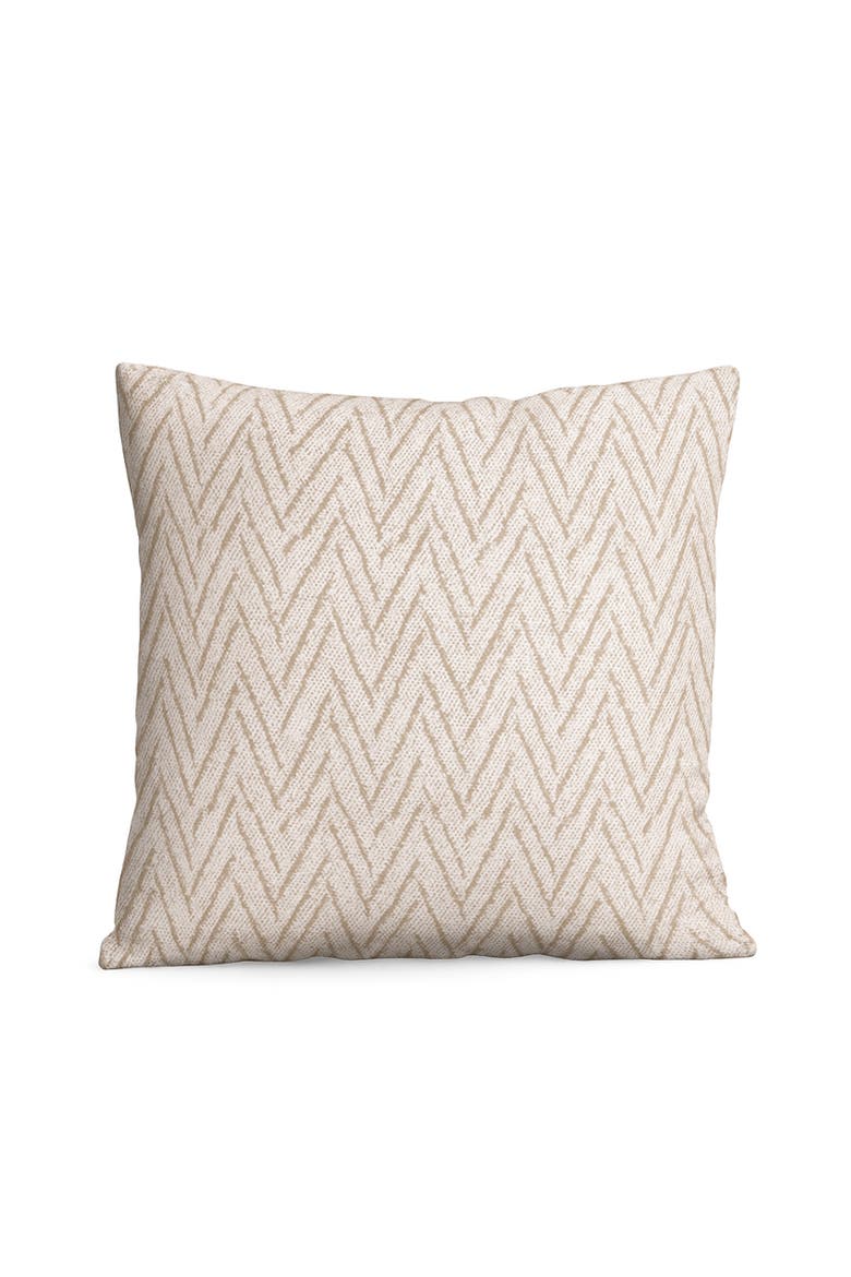 Chevron Boucle Pillow, Alternate, color, Rustic Beige
