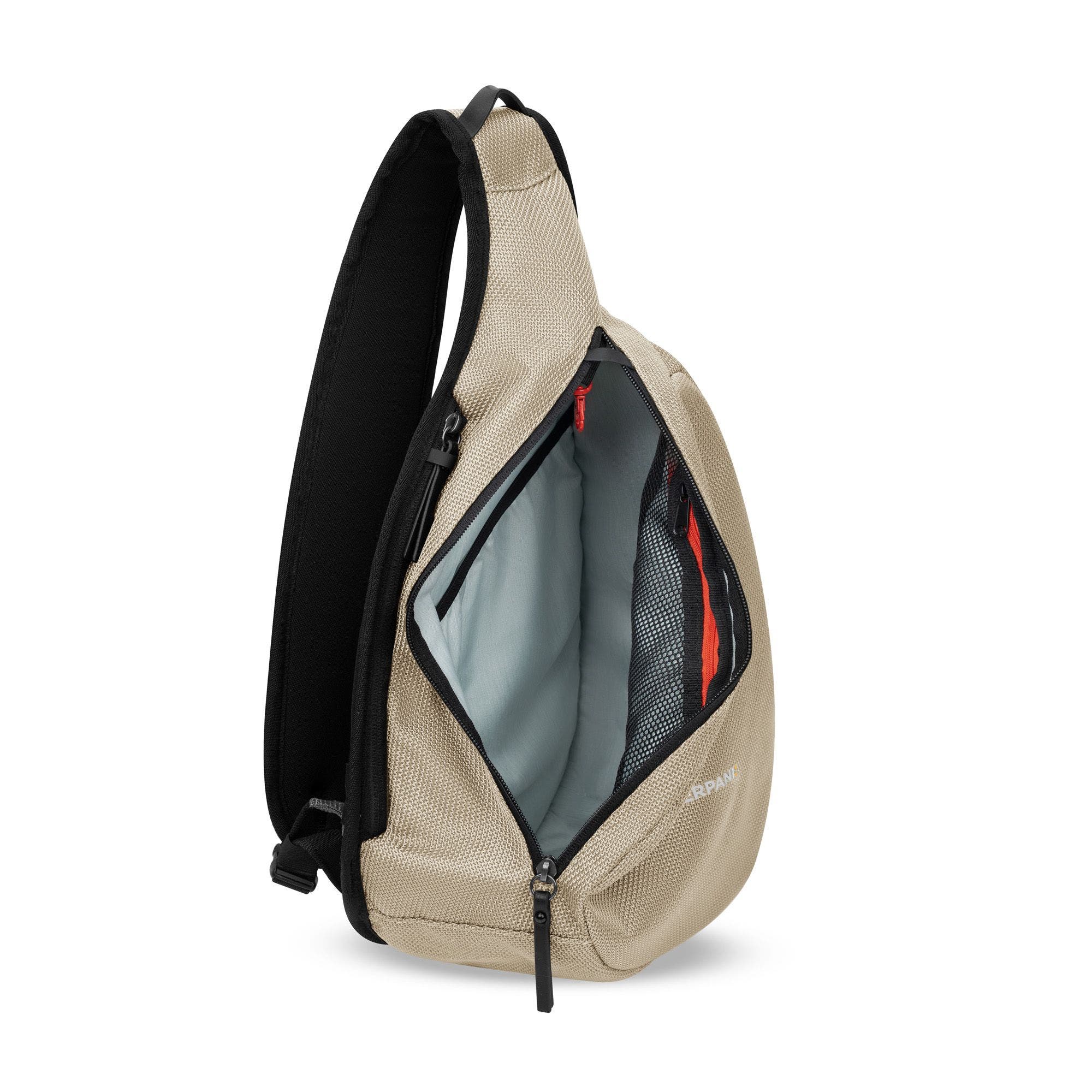 Esprit Anti Theft Shoulder Sling Bag, Alternate, color, Straw