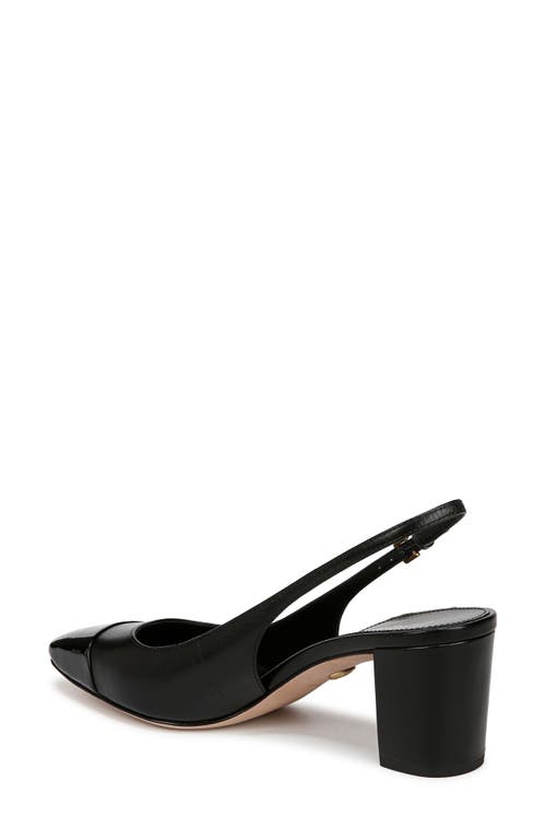 Shop Veronica Beard Cecile Cap Toe Slingback Pump In Black/black