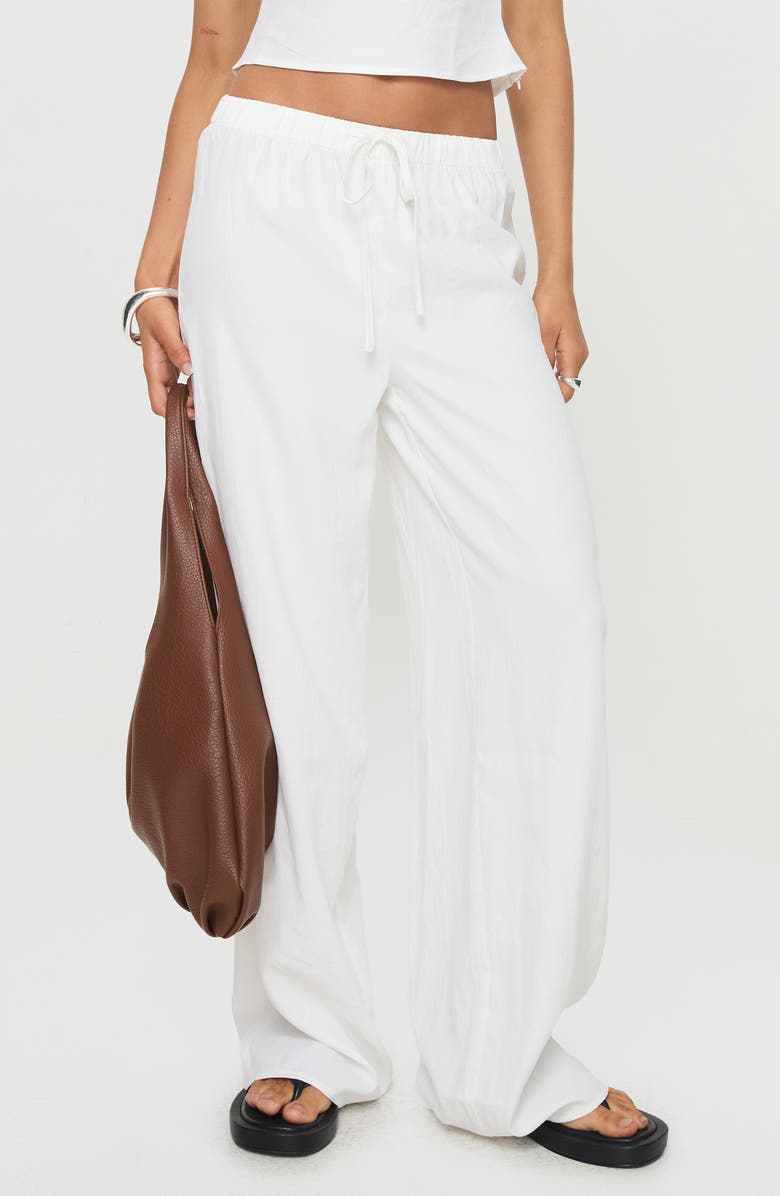 Princess Polly Paigey Camisole & Wide Leg Pants Set, Main, color, White