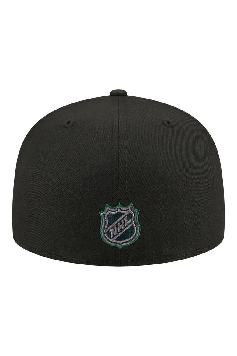 Men's New Era Black Minnesota Wild Color Pop 59FIFTY Fitted Hat, Alternate, color, Black