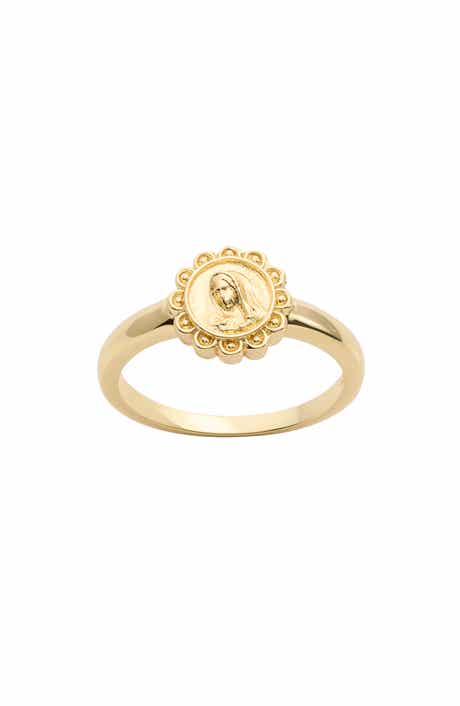 Mary Medallion Ring
