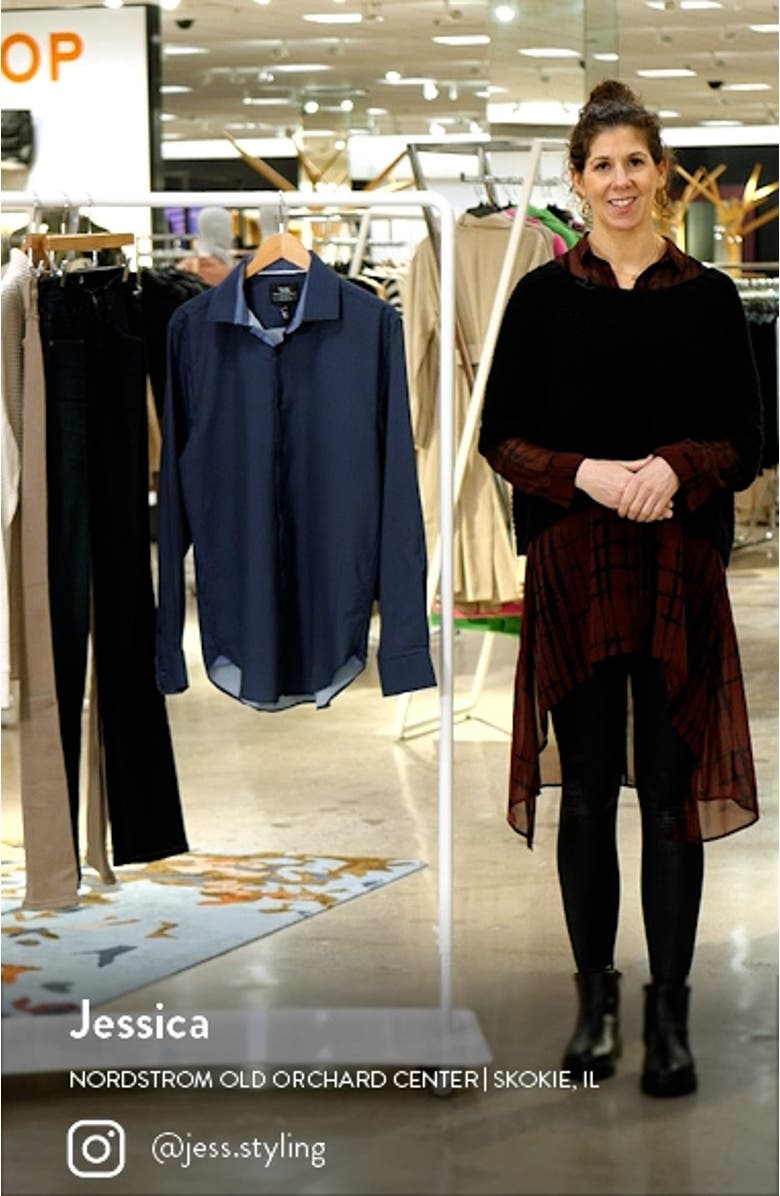 Slim Fit Performance Stretch Dot Dress Shirt, sales video thumbnail