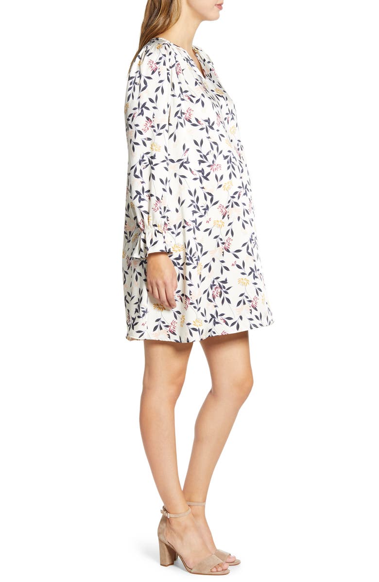 Maternal America Long Sleeve Maternity Tunic Dress, Alternate, color, 