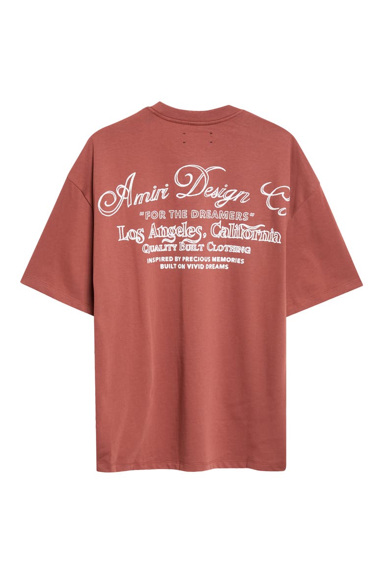 Oversize Dreamers Embroidered T-Shirt, Alternate, color, BRICK
