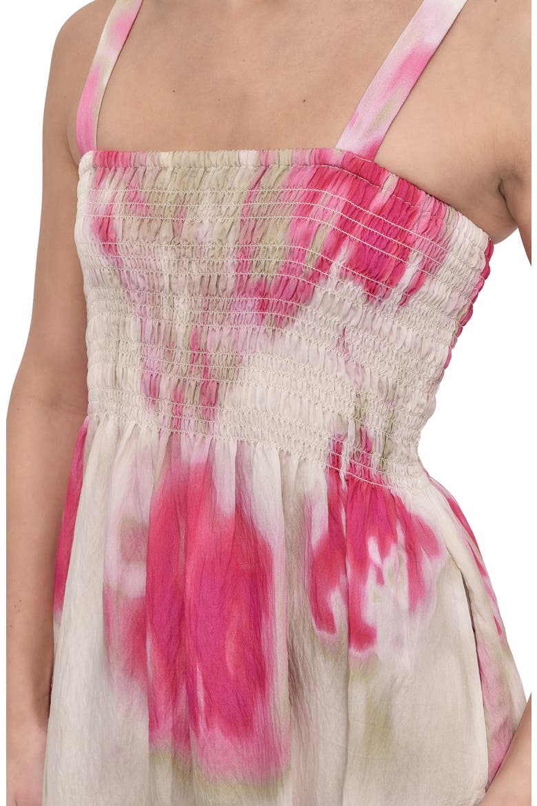 Print Rumple Voile Sleeveless Maxi Dress, Alternate, color, MAY WATERCOLOR