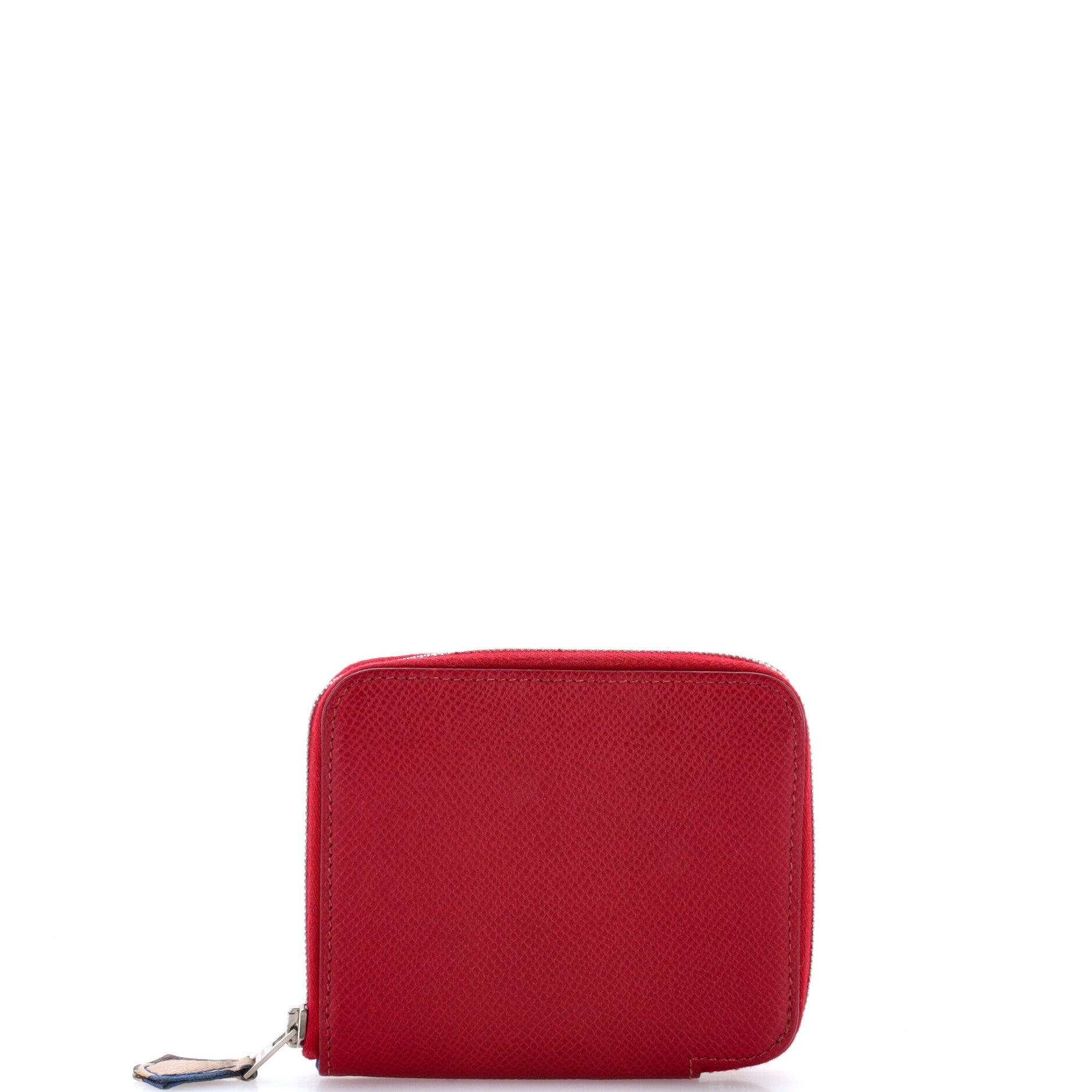 Azap Zip Around Wallet Silk'in Epsom Compact, Main, color, Red
