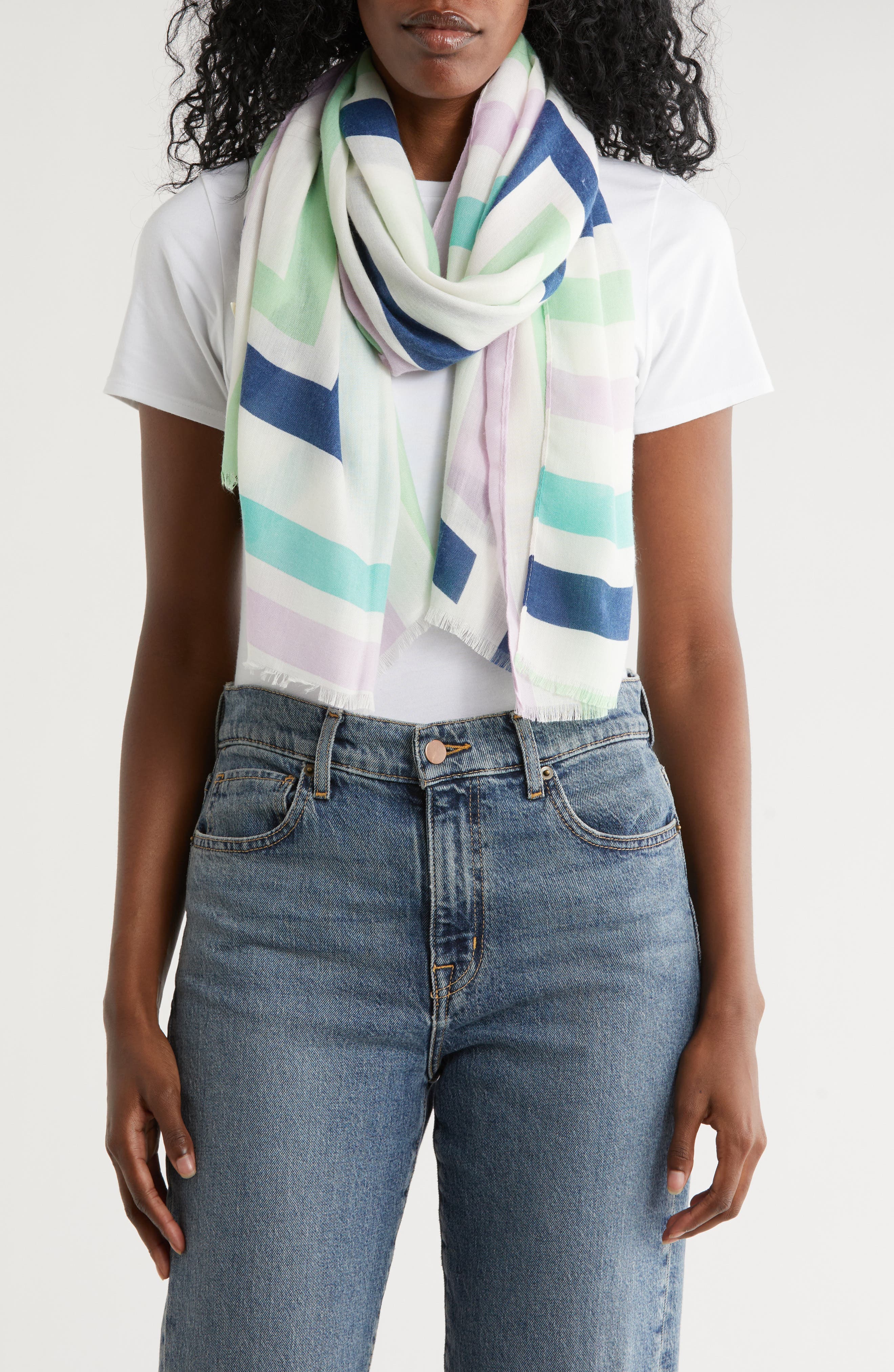 AREA STARS Abstract Print Scarf