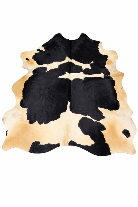 Eco Hides Audrey Black and white Cowhide Rug 7'11" × 7'3"