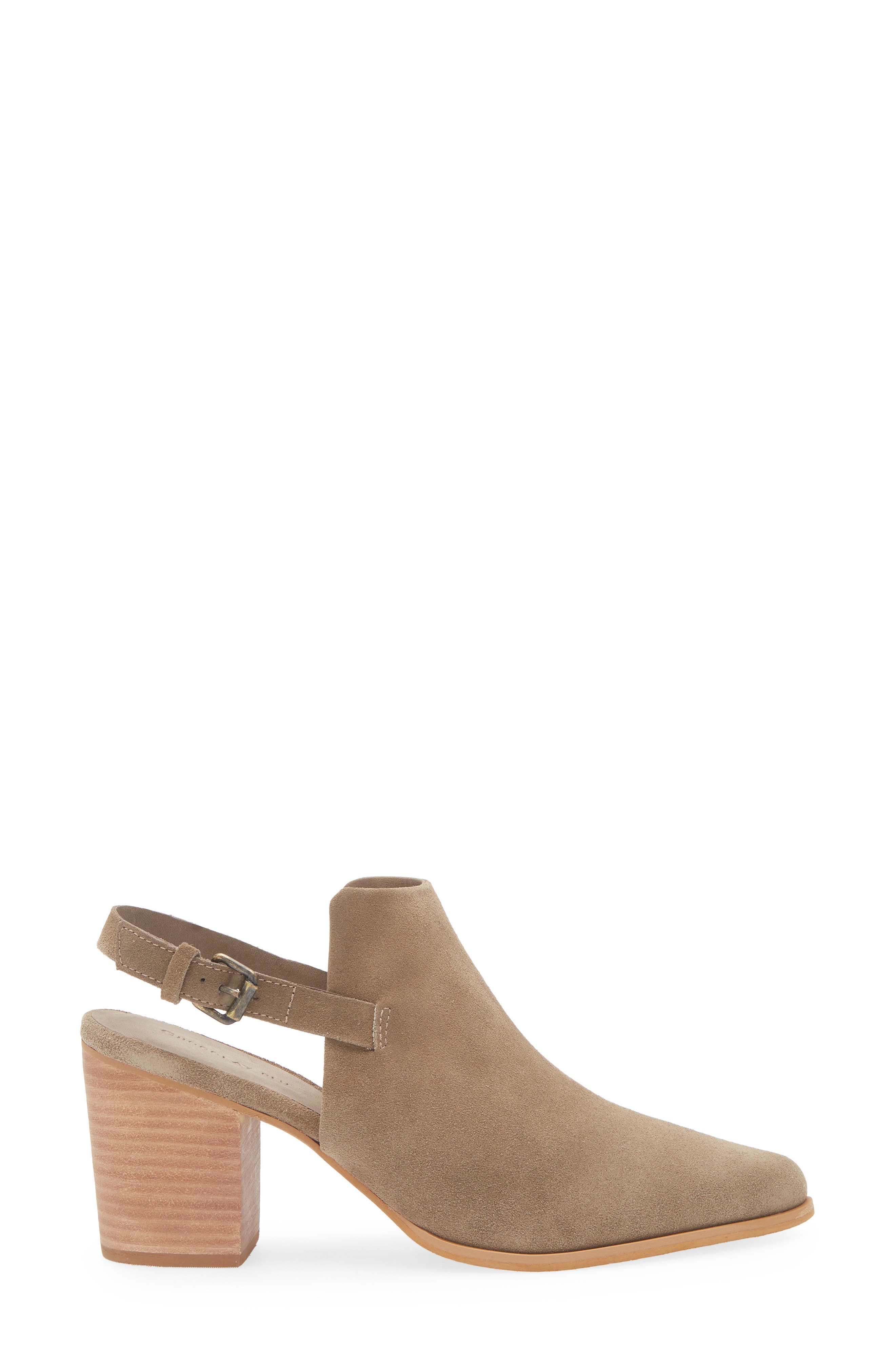 Chocolat Blu Evie Slingback Bootie, Alternate, color, Taupe Suede