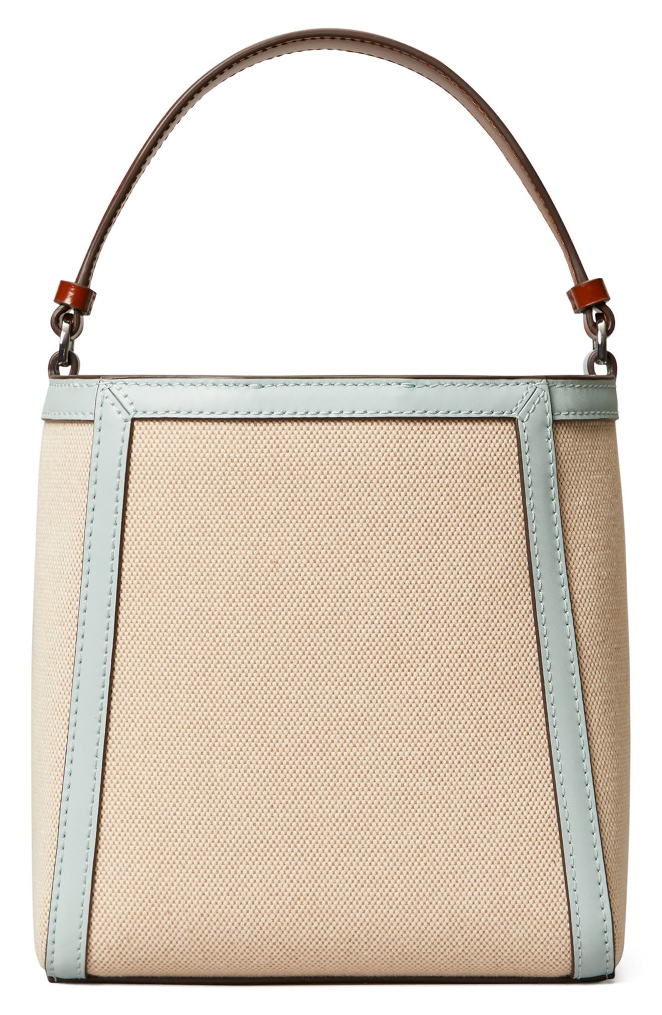 Tory Burch Small McGraw Canvas Bucket Bag, Alternate, color, 