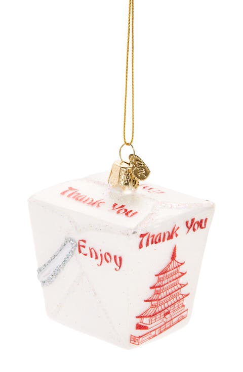 Chinese Take-Out Glass Ornament