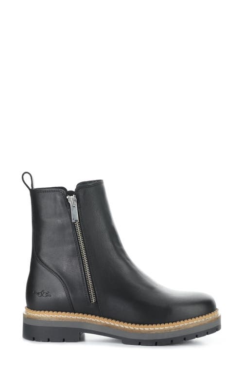 Bos. & Co. Among Waterproof Lug Sole Bootie In Black