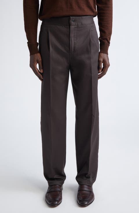 New Stretch Cotton & Wool Trousers