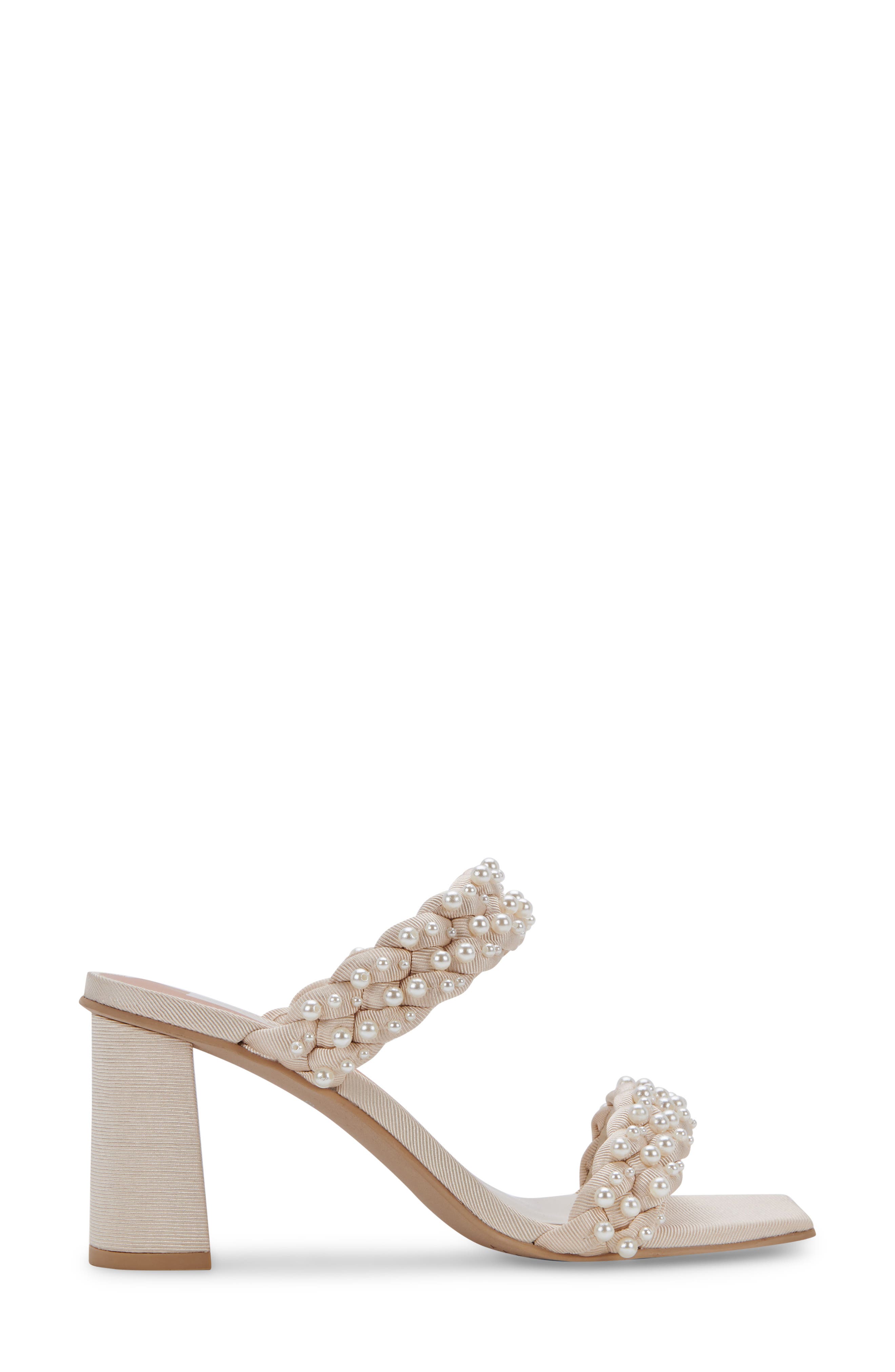 Dolce Vita Paily Imitation Pearl Sandals, Alternate, color, 