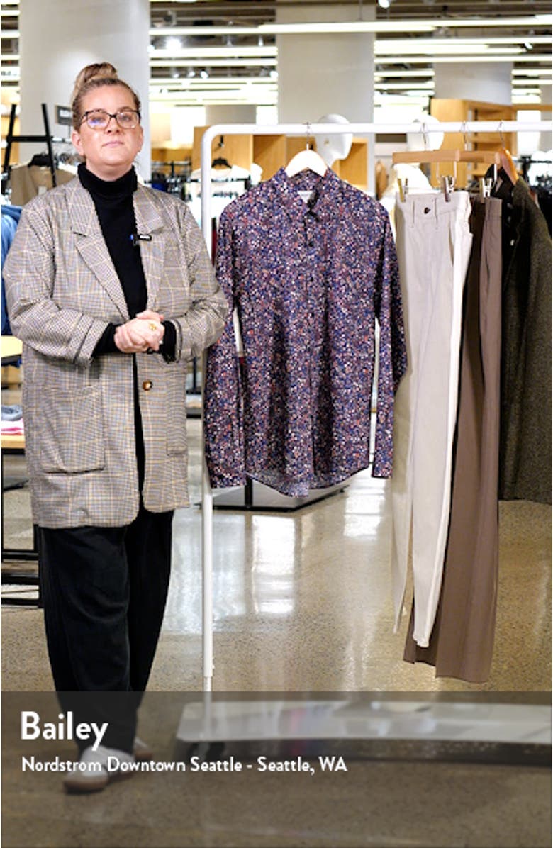 Donna-Leigh Lasenby Floral Cotton Button-Up Shirt, sales video thumbnail