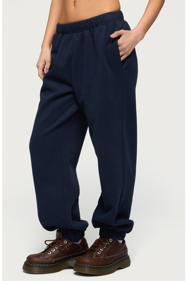 Clark Oversize Sweatpants, Alternate, color, NAVY