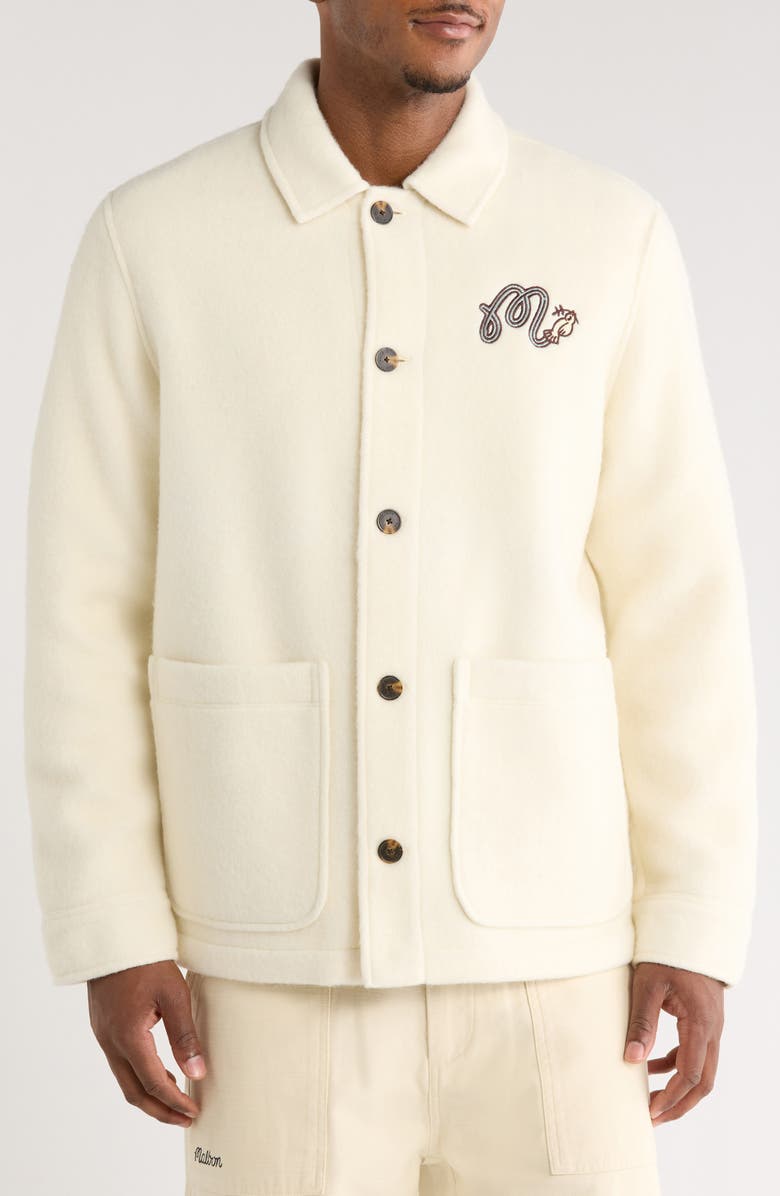 Malbon Golf Wool Chore Coat, Alternate, color, 