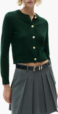 MANGO Eliote Crop Cardigan