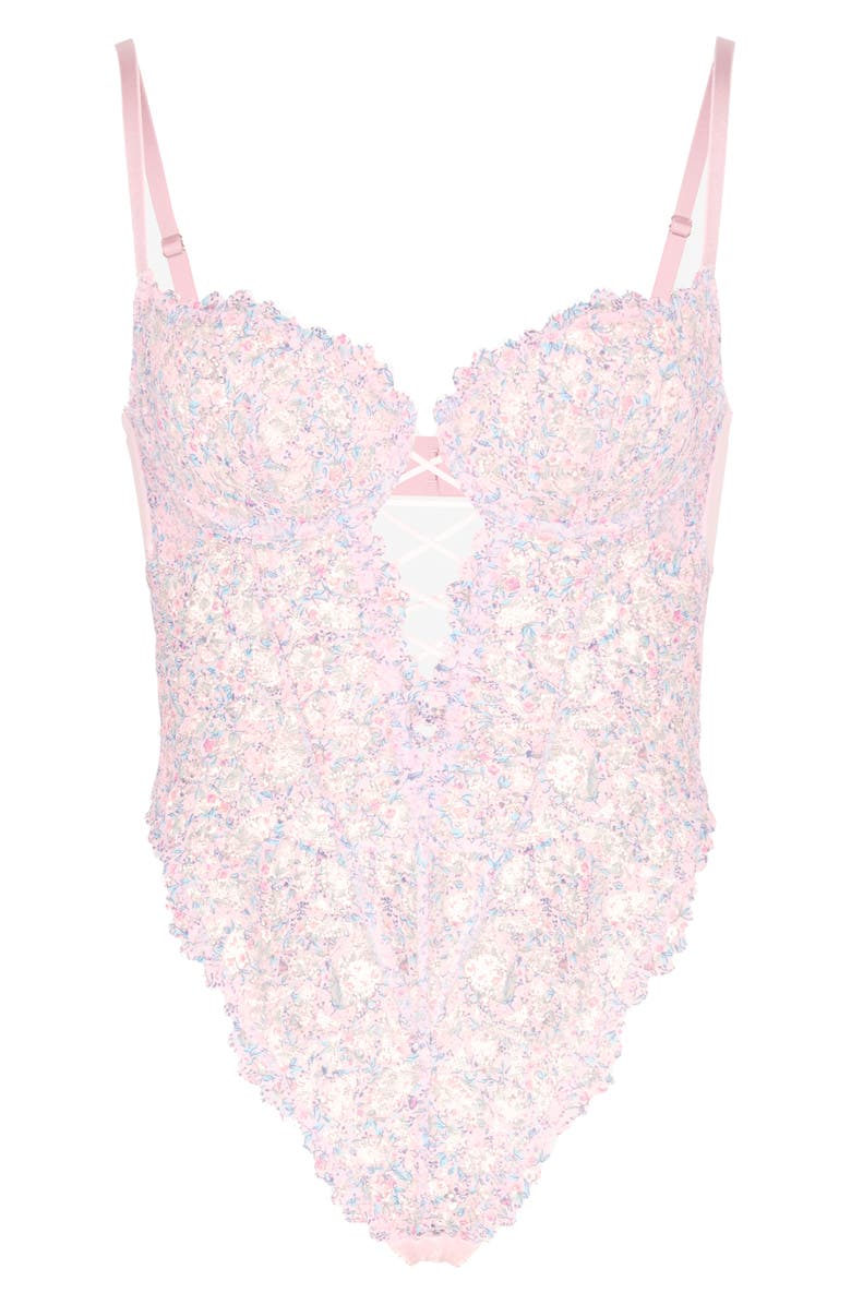 SAVAGE X FENTY Savage Not Sorry Underwire Teddy, Alternate, color, Pink Cherry Blossom Pop